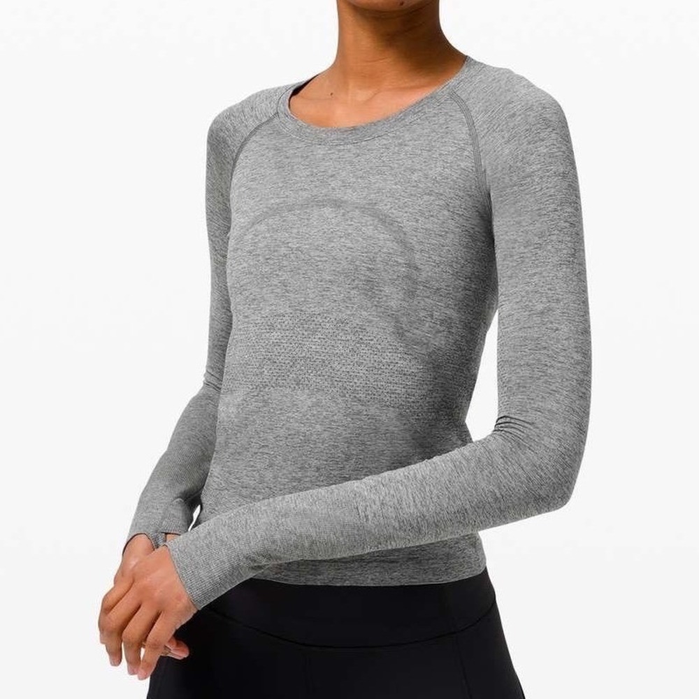 Lululemon Swiftly Tech Long Sleeve 2.0 Race Length Grey Size 8